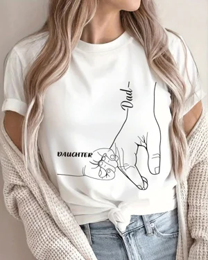 Dad and Daughter Holding...