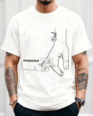 Dad and Daughter Holding...