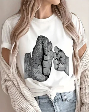 Dad and Child Fist Bump...