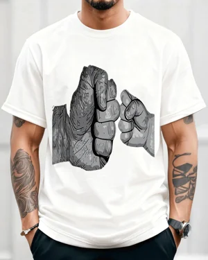 Dad and Child Fist Bump...