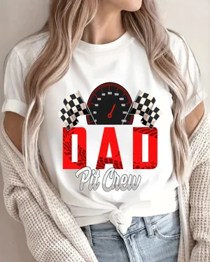 Dad Pit Crew Racing Summer...