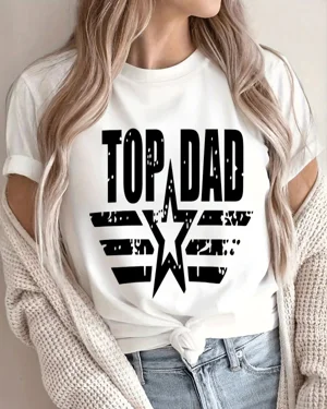 Top Dad Star Emblem Summer...