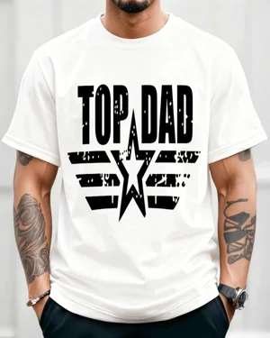 Top Dad Star Emblem Summer...