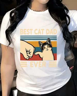 Best Cat Dad Ever Summer...