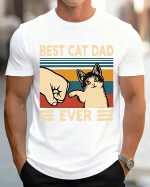 Best Cat Dad Ever Summer...