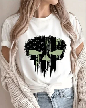 American Flag Skull Summer...