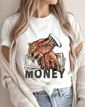 Money Tattooed Hand with...