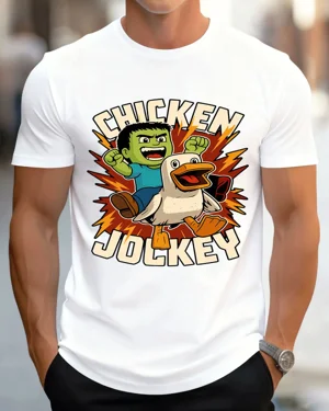 Chicken Jockey Cartoon...