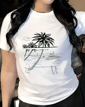 Tropical Beach Palm Trees...