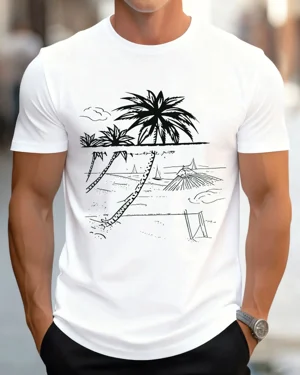 Tropical Beach Palm Trees...