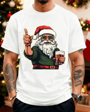 Christmas Santa Holding...