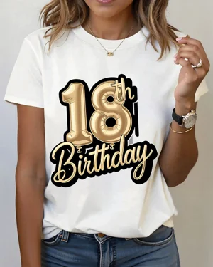 18th Birthday Gold Balloon...