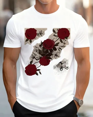 Red Roses with Vintage...