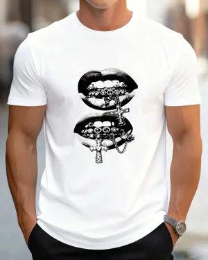 Rosary Beads Lips Art...