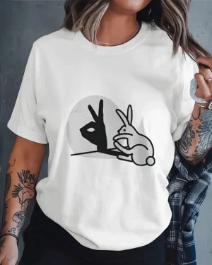 Bunny Hand Shadow Art...