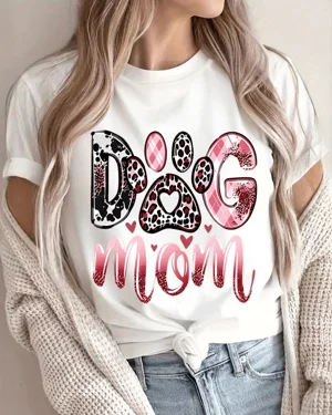 Dog Mom Paw Print Summer...