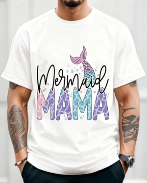 Mermaid Mom Summer Cotton...