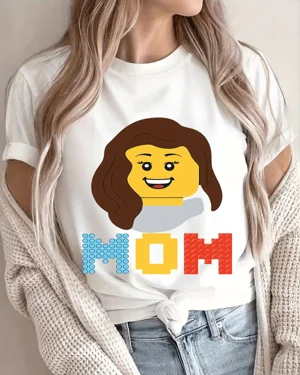 Lego Style Mom Face Summer...