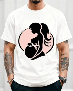 Pregnant Mom Silhouette...