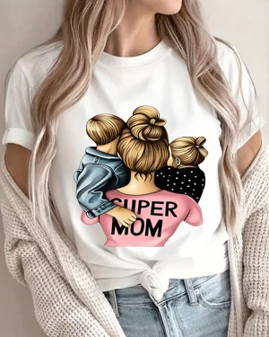 Super Mom With Kids Summer...