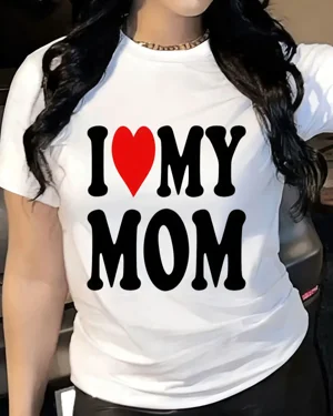 I Love My Mom Summer Cotton...