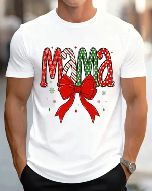 Christmas Mama Bow Mom...