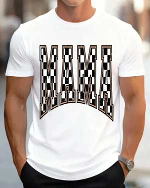 Checkered Mama Mom Summer...