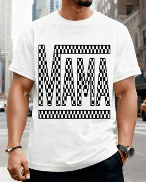 Checkered Mama Mom Summer...