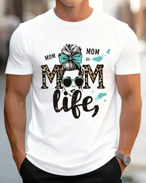 Mom Life Leopard Print...