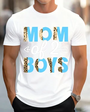 Mom of 2 Boys Summer Cotton...