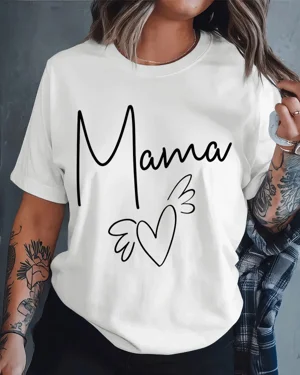 Mama Heart Wings Mom Summer...