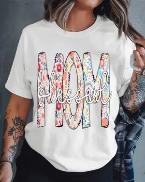 Blessed Floral Mom Summer...