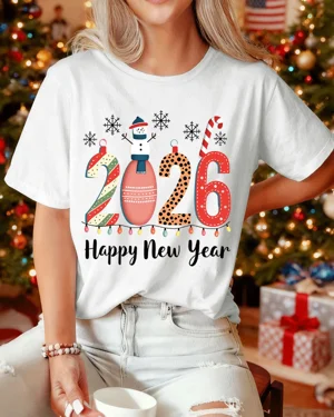 2026 New Year Snowman and...