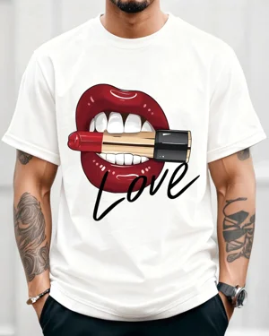 Love Red Lips with Lipstick...