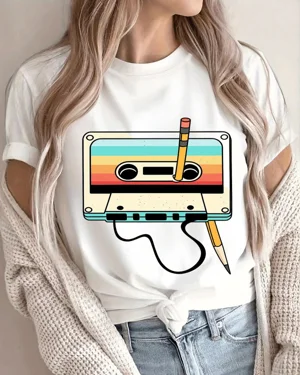 Retro Cassette Tape with...