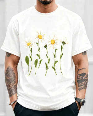 White Daisy Floral...