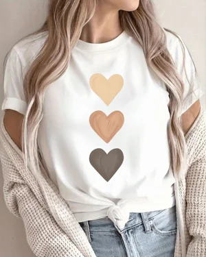 Neutral Tone Stacked Hearts...