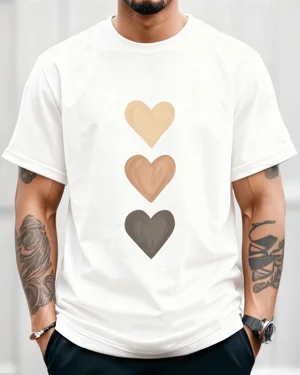 Neutral Tone Stacked Hearts...