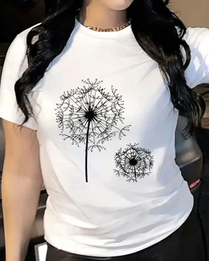 Dandelion Flower Silhouette...