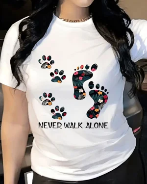 Never Walk Alone Floral Paw...
