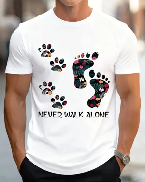 Never Walk Alone Floral Paw...