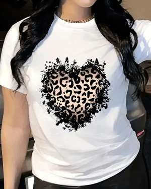 Leopard Print Heart Summer...