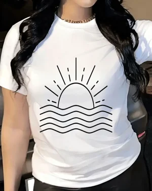 Sunset Over Ocean Waves...