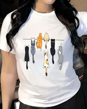 Hanging Cats on Clothesline...