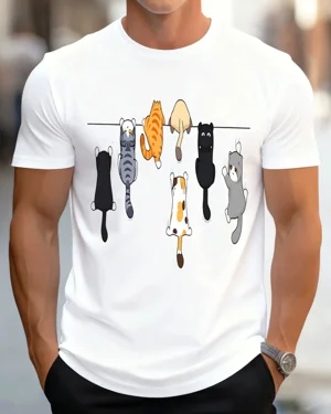 Hanging Cats on Clothesline...