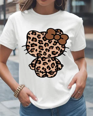 Leopard Print Cat Summer...