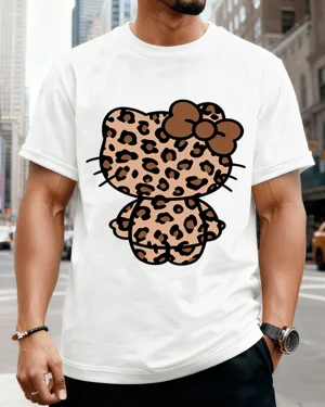 Leopard Print Cat Summer...