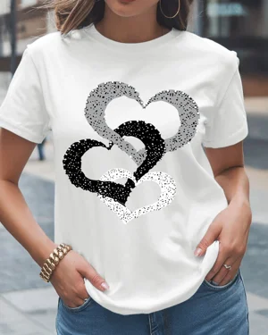 Stacked Distressed Hearts...