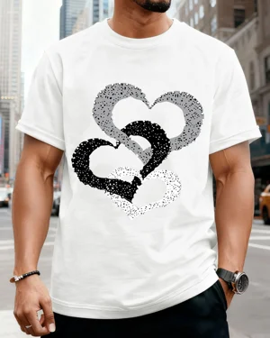 Stacked Distressed Hearts...