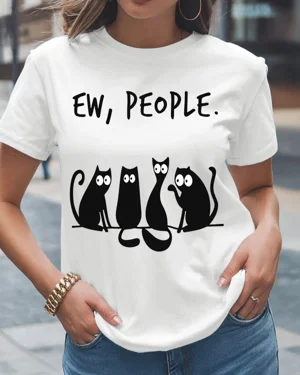Ew People Funny Black Cats...